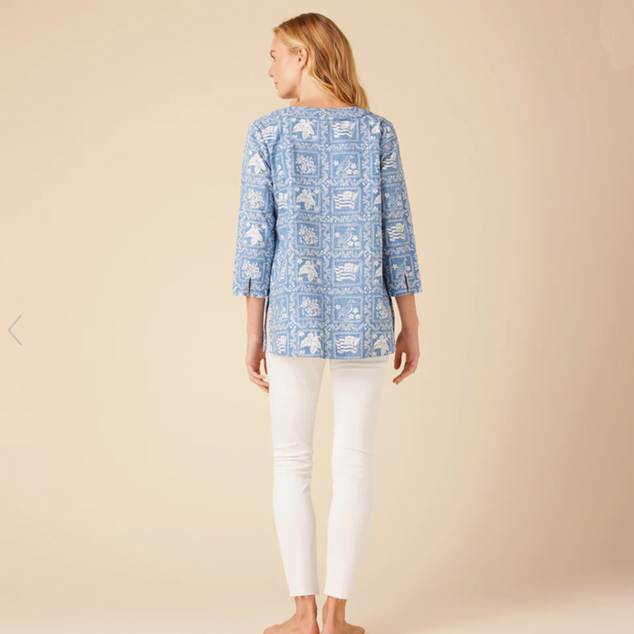 Lahaina Sailor Tunic - Denim - Back View