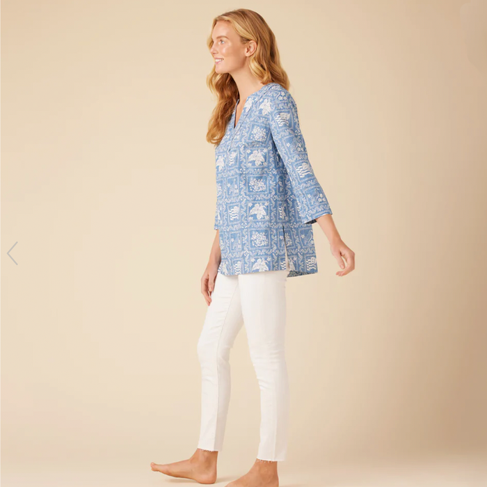 Lahaina Sailor Tunic - Denim - Side View 2