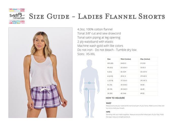 Lambda Kappa Sigma Flannel Boxers