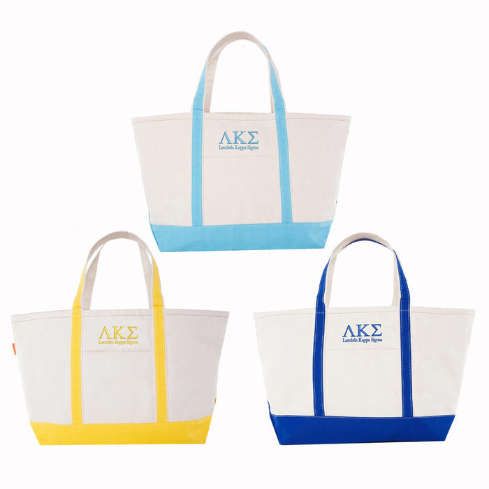 Lambda Kappa Sigma LKS Canvas Tote
