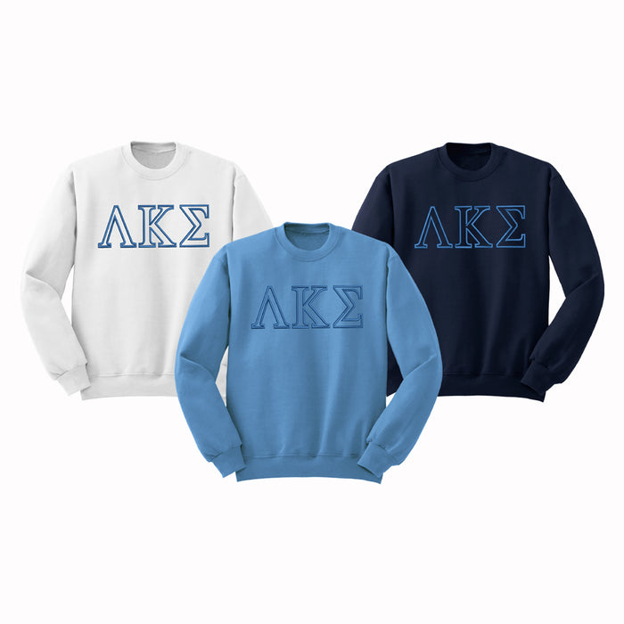 Lambda Kappa Sigma Outline Crewneck
