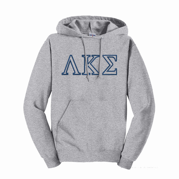 Lambda Kappa Sigma Outline Letters Hooded Sweatshirt