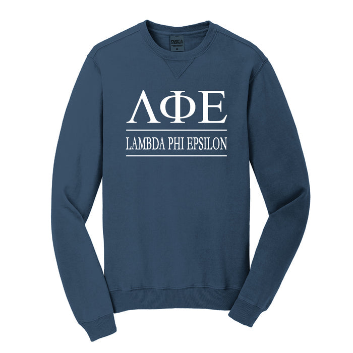 Lambda Phi Epsilon Beach Washed Crewneck Sweatshirt