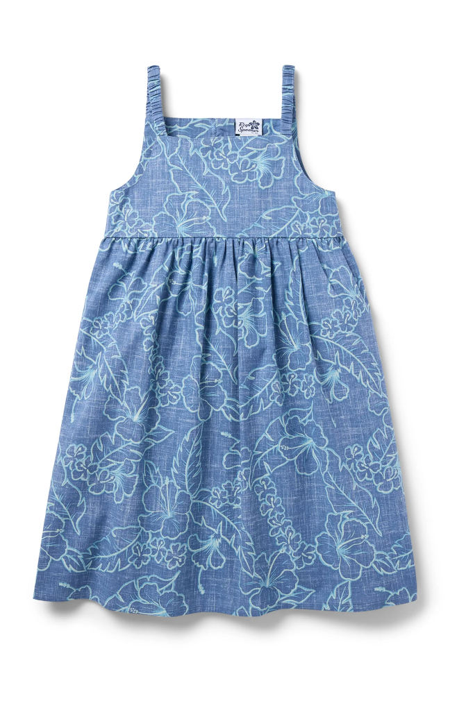 Lei Low Kids Sundress - Horizon Blue