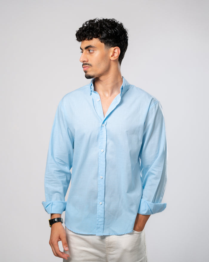Light blue linen shirt
