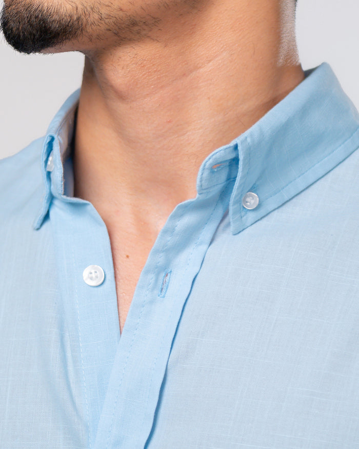Light blue linen shirt