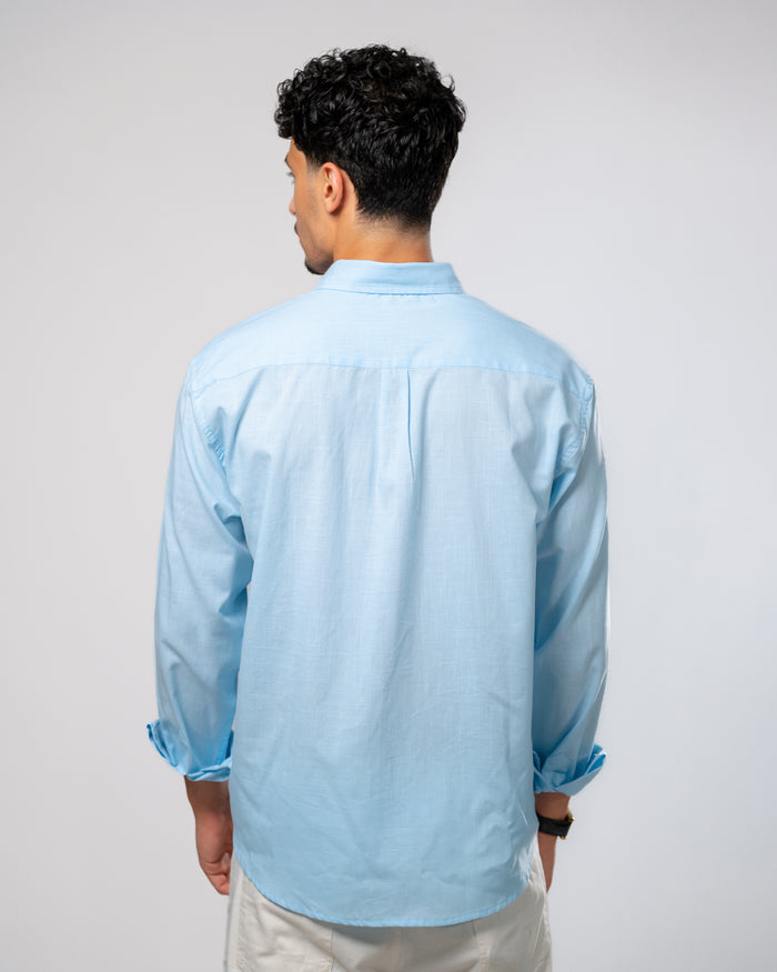 Light blue linen shirt