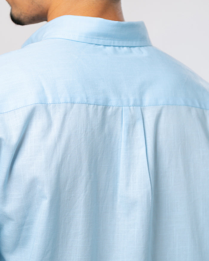 Light blue linen shirt