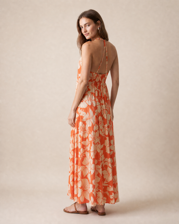 Lilia Maxi Dress - Lani Coral