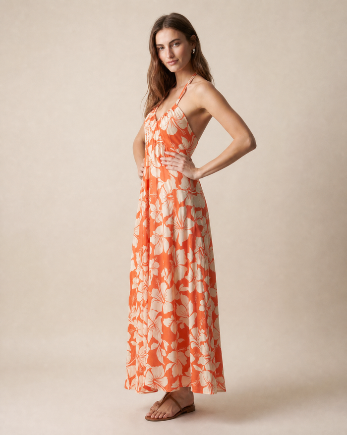 Lilia Maxi Dress - Lani Coral