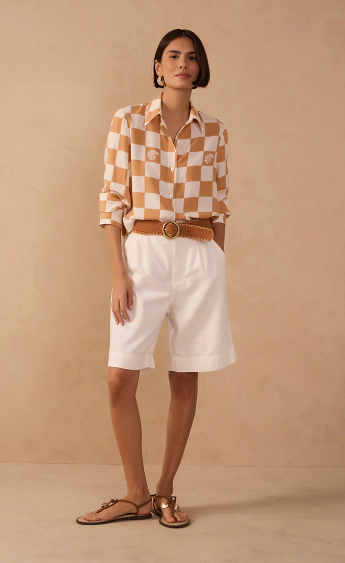 Linen Bermuda Shorts