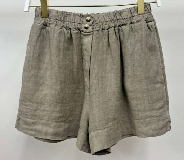 Linen Shorts - Mocha