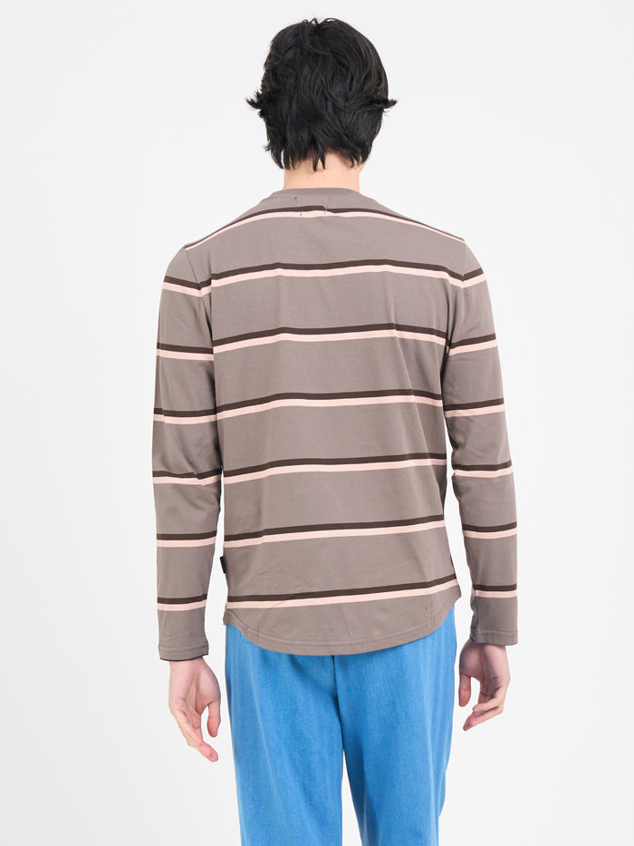 Long Sleeve T-Shirt Bartley Mocha Brown
