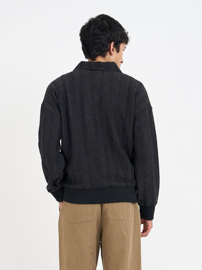 Lorimer Half Zip Sweatshirt Glover Black