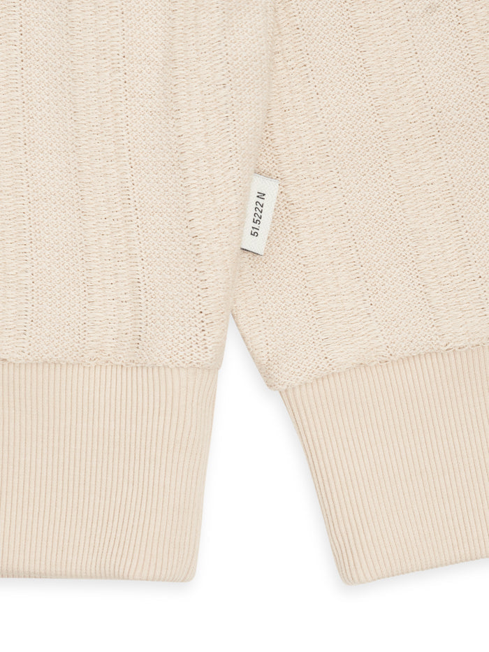 Lorimer Half Zip Sweatshirt Glover Cream