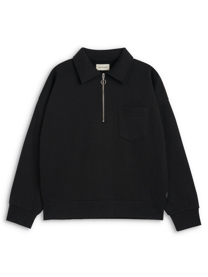 Lorimer Half Zip Sweatshirt Harker Black