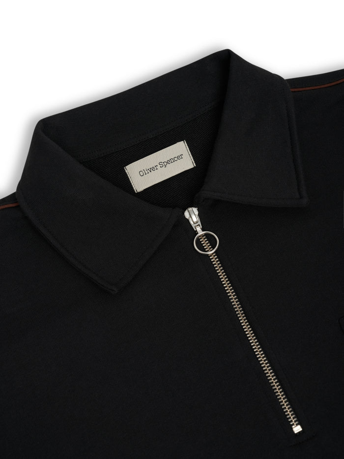Lorimer Half Zip Sweatshirt Harker Black
