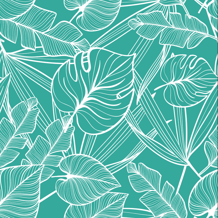 Lucia Pants - Tropical Foliage Teal