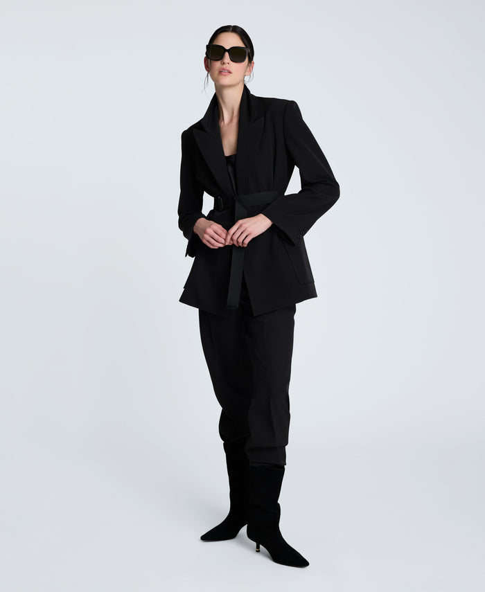 Luxe Twill Double Breasted Jacket
