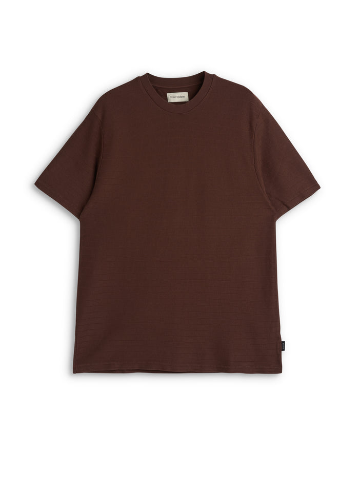 Lynton Crew Neck T-Shirt Coburn Brown