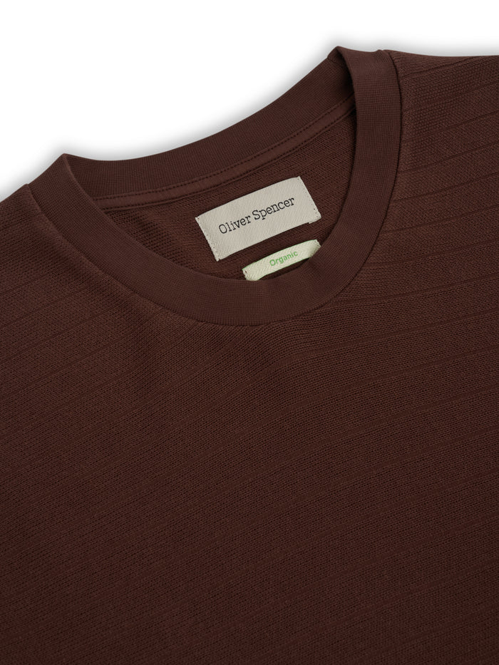 Lynton Crew Neck T-Shirt Coburn Brown