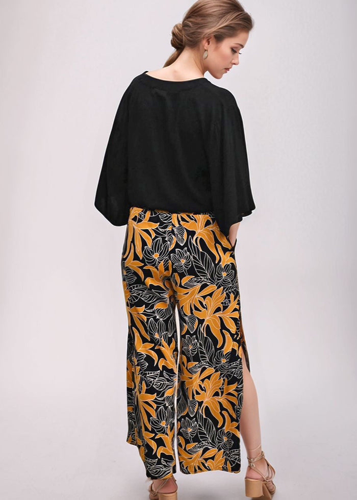 Mahana Pant in Tropical Black