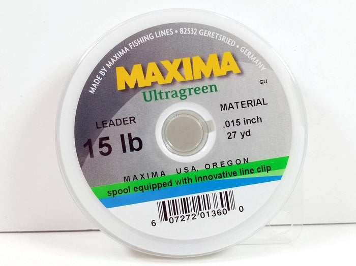 Maxima Ultra Green Leader Spool 15lb