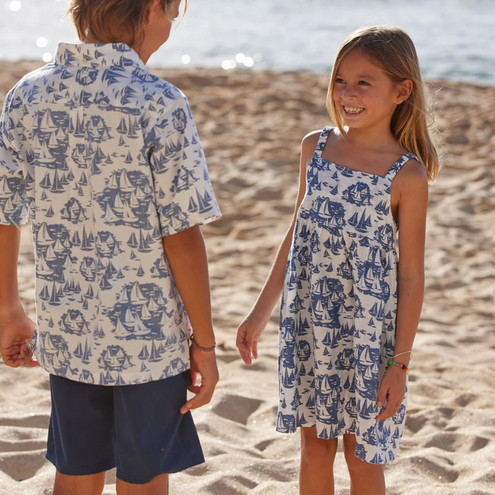 Mele Kele Girls Sundress - White