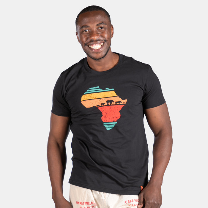 Men's Africa Dusk T-Shirt - Black