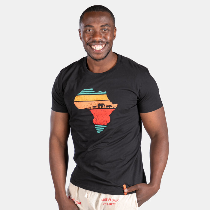 Men's Africa Dusk T-Shirt - Black