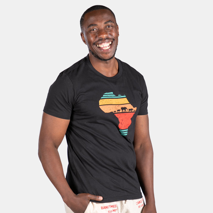 Men's Africa Dusk T-Shirt - Black