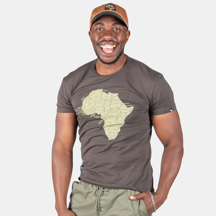 Men's Africa Main Land T-Shirt - Chocolate