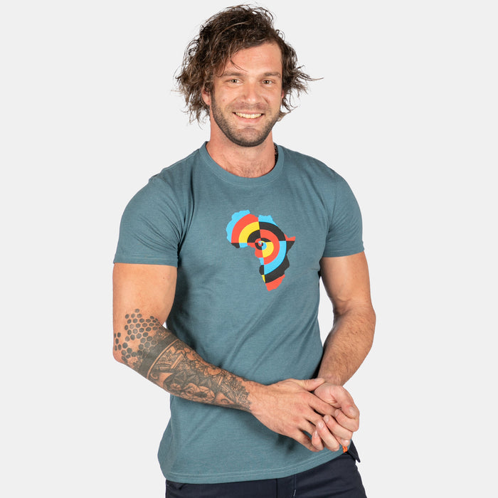 Men's Africa Swirl T-Shirt - Ocean