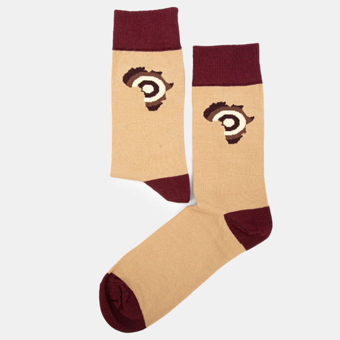 Men's Africa Target Socks Soft Gift