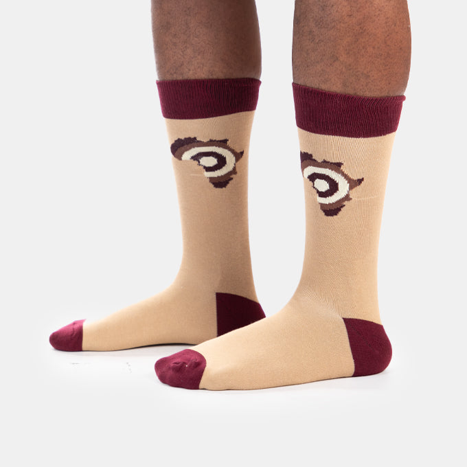 Men's Africa Target Socks Soft Gift