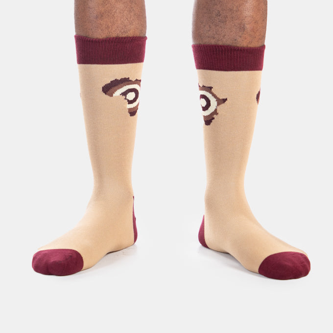 Men's Africa Target Socks Soft Gift