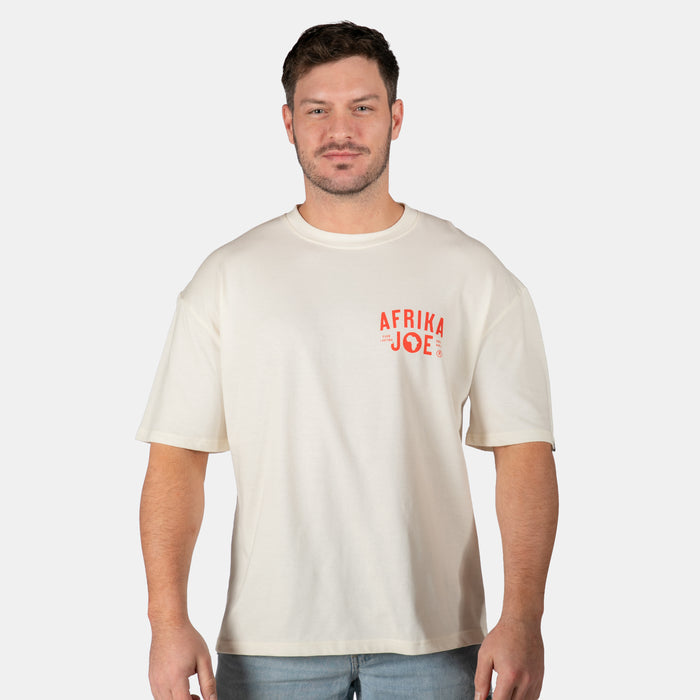 Men's African Sunshine Boxy T-Shirt - Cream