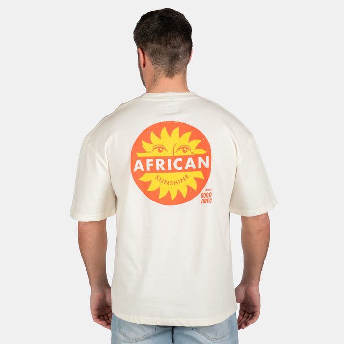 Men's African Sunshine Boxy T-Shirt - Cream