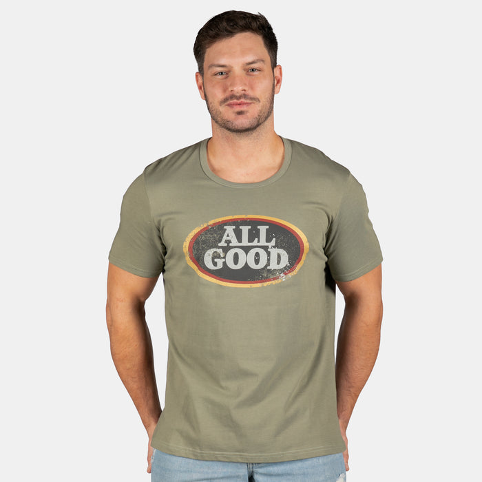 Men's All Good Short Sleeve T-Shirt - Olive