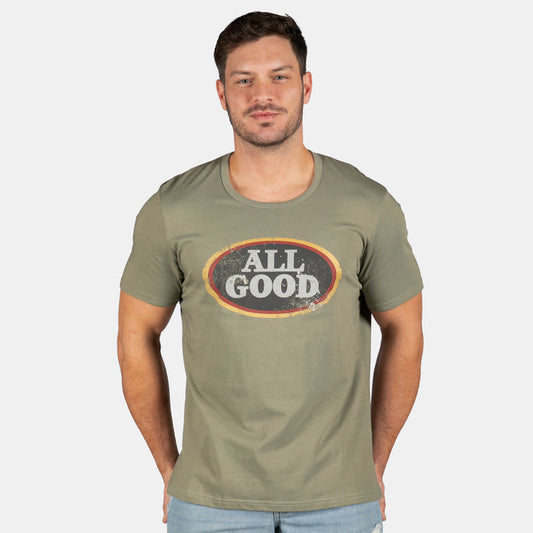 Men's All Good Short Sleeve T-Shirt - Olive