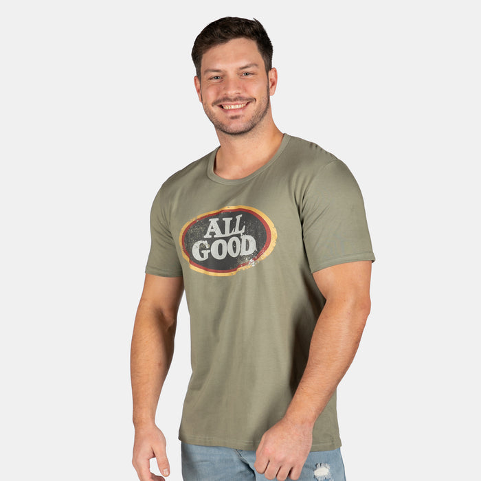 Men's All Good Short Sleeve T-Shirt - Olive