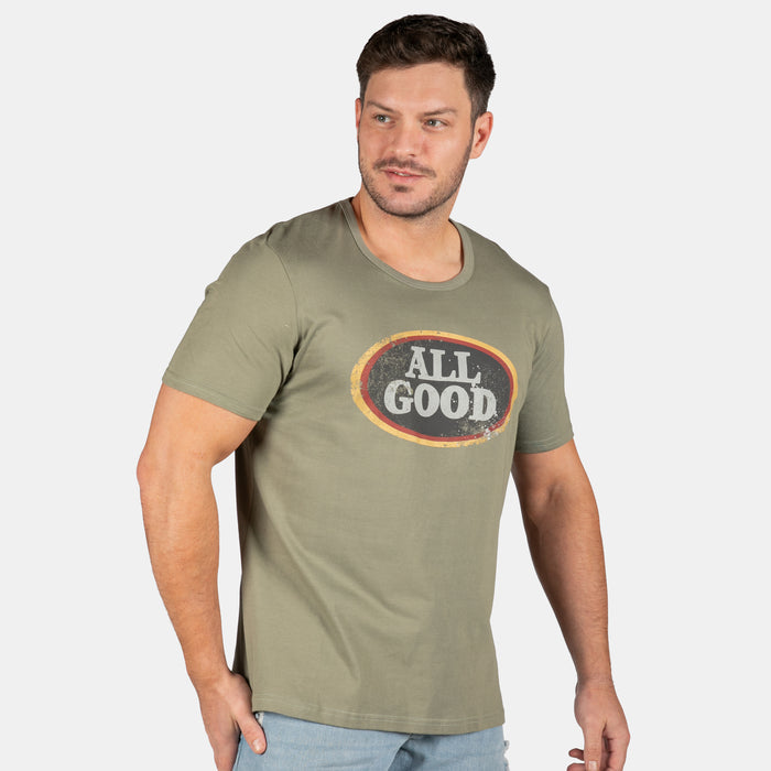 Men's All Good Short Sleeve T-Shirt - Olive