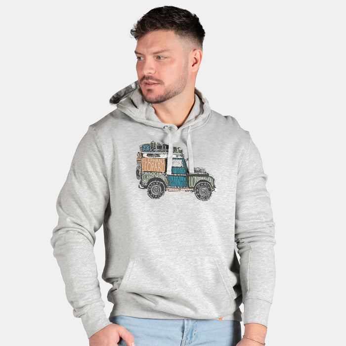 Men's Animal Safari Hoody - Grey