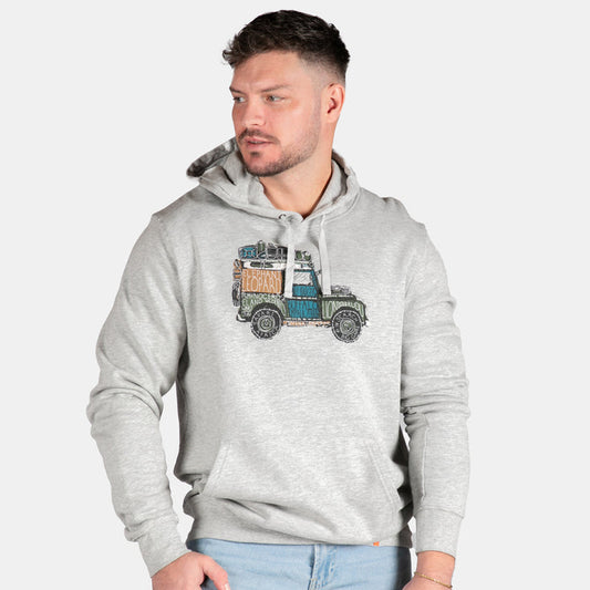 Men's Animal Safari Hoody - Grey