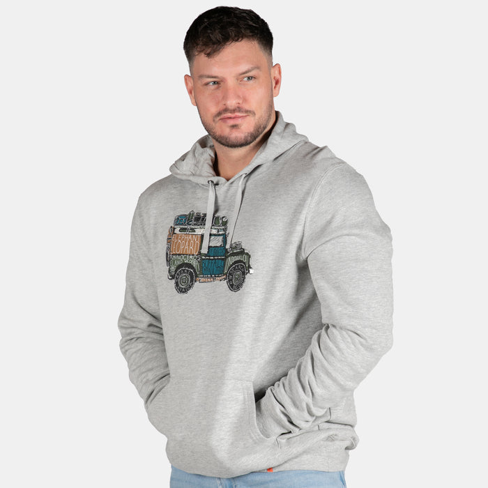 Men's Animal Safari Hoody - Grey