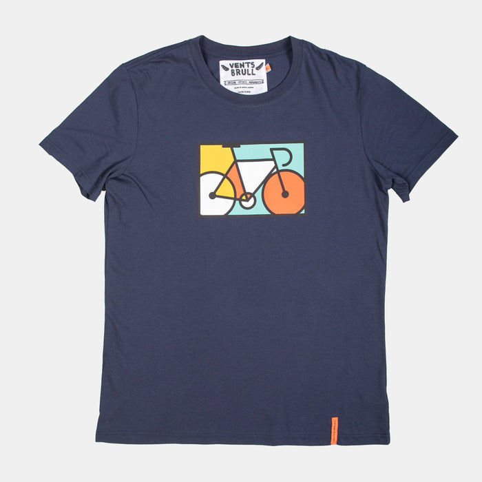 Men's Art Bike T-Shirt - Navy