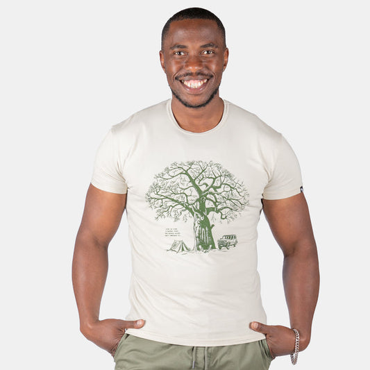 Men's Baobab T-Shirt - Stone
