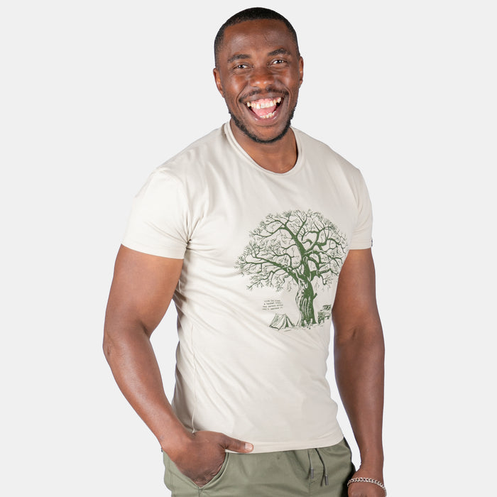 Men's Baobab T-Shirt - Stone