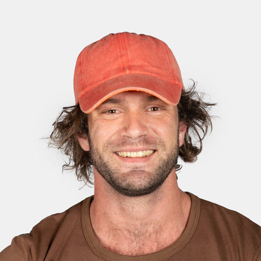 Men's Baseball Dad Cap - Rust