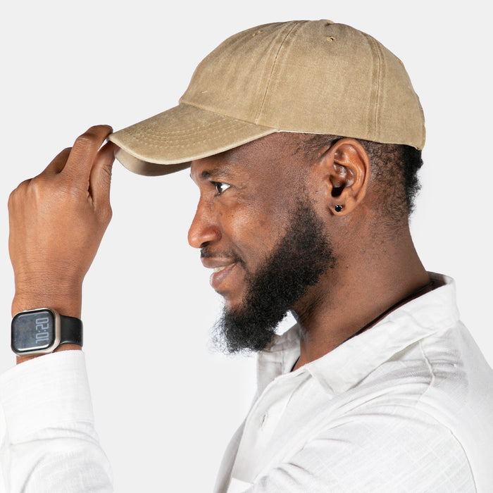 Men's Baseball Dad Cap - Stone